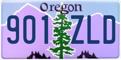 OR license plate 901ZLD