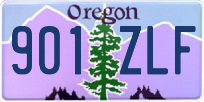 OR license plate 901ZLF