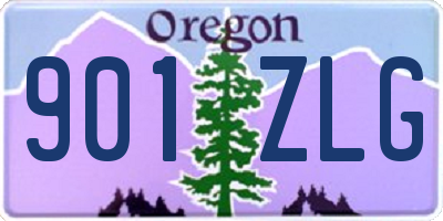 OR license plate 901ZLG