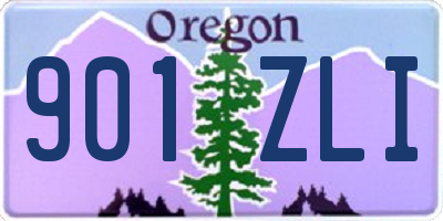 OR license plate 901ZLI