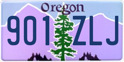 OR license plate 901ZLJ