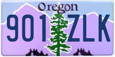 OR license plate 901ZLK