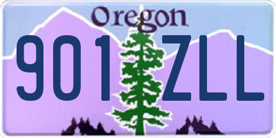OR license plate 901ZLL