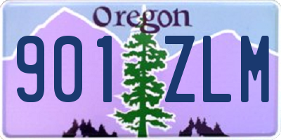 OR license plate 901ZLM