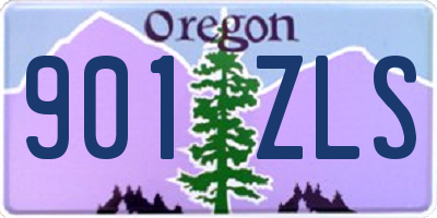 OR license plate 901ZLS