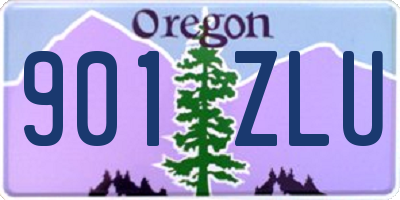 OR license plate 901ZLU