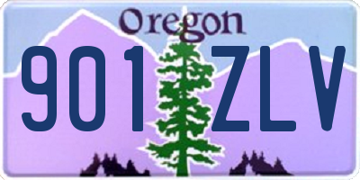 OR license plate 901ZLV