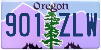 OR license plate 901ZLW