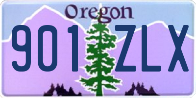 OR license plate 901ZLX
