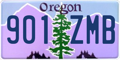 OR license plate 901ZMB