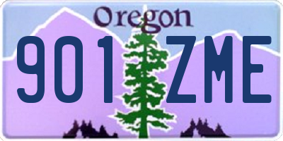 OR license plate 901ZME