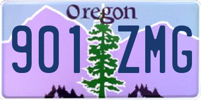 OR license plate 901ZMG