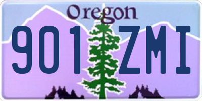 OR license plate 901ZMI