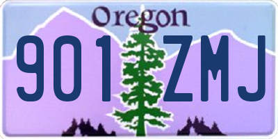 OR license plate 901ZMJ