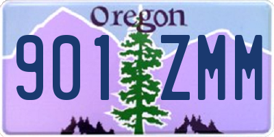 OR license plate 901ZMM