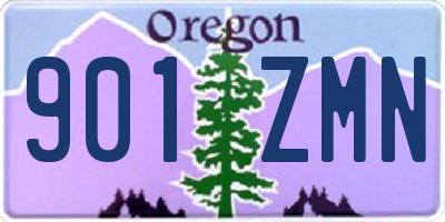 OR license plate 901ZMN