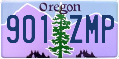 OR license plate 901ZMP