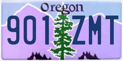 OR license plate 901ZMT