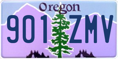 OR license plate 901ZMV