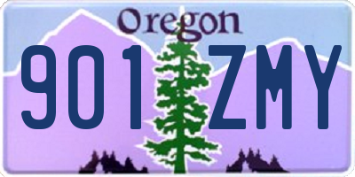 OR license plate 901ZMY