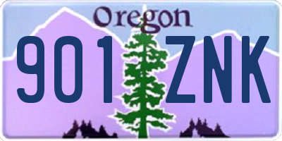OR license plate 901ZNK