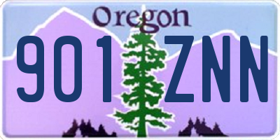 OR license plate 901ZNN