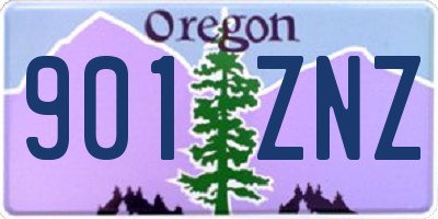 OR license plate 901ZNZ