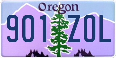 OR license plate 901ZOL