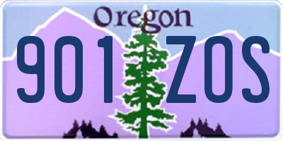 OR license plate 901ZOS