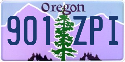 OR license plate 901ZPI