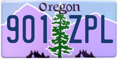 OR license plate 901ZPL