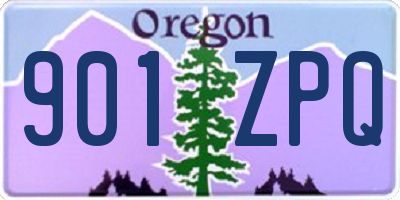 OR license plate 901ZPQ