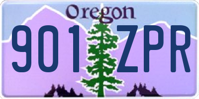 OR license plate 901ZPR