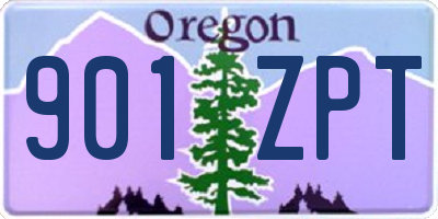 OR license plate 901ZPT