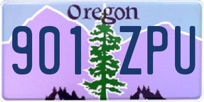 OR license plate 901ZPU