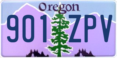 OR license plate 901ZPV