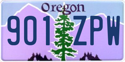 OR license plate 901ZPW