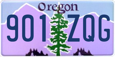 OR license plate 901ZQG