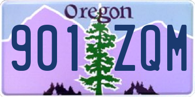 OR license plate 901ZQM