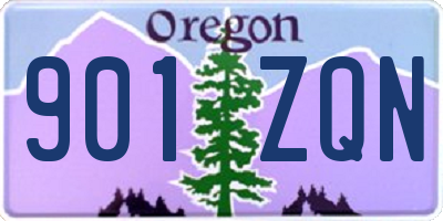 OR license plate 901ZQN