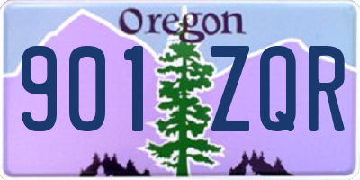 OR license plate 901ZQR