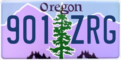OR license plate 901ZRG