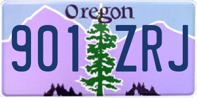 OR license plate 901ZRJ