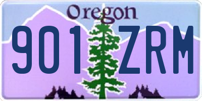 OR license plate 901ZRM