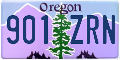 OR license plate 901ZRN