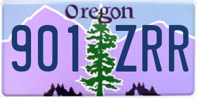 OR license plate 901ZRR