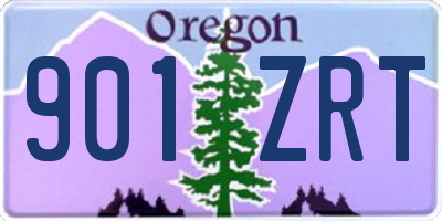 OR license plate 901ZRT