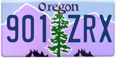 OR license plate 901ZRX