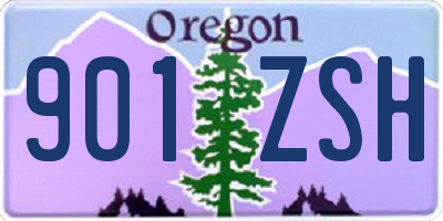 OR license plate 901ZSH