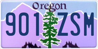 OR license plate 901ZSM